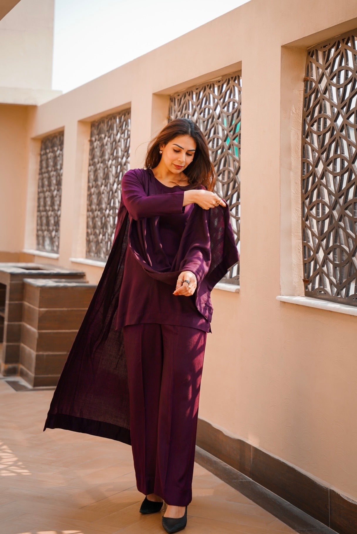 Sculpted Drape Set