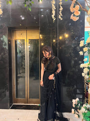 The Noir Saree