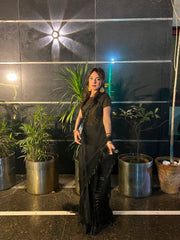 The Noir Saree