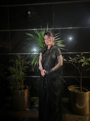 The Noir Saree