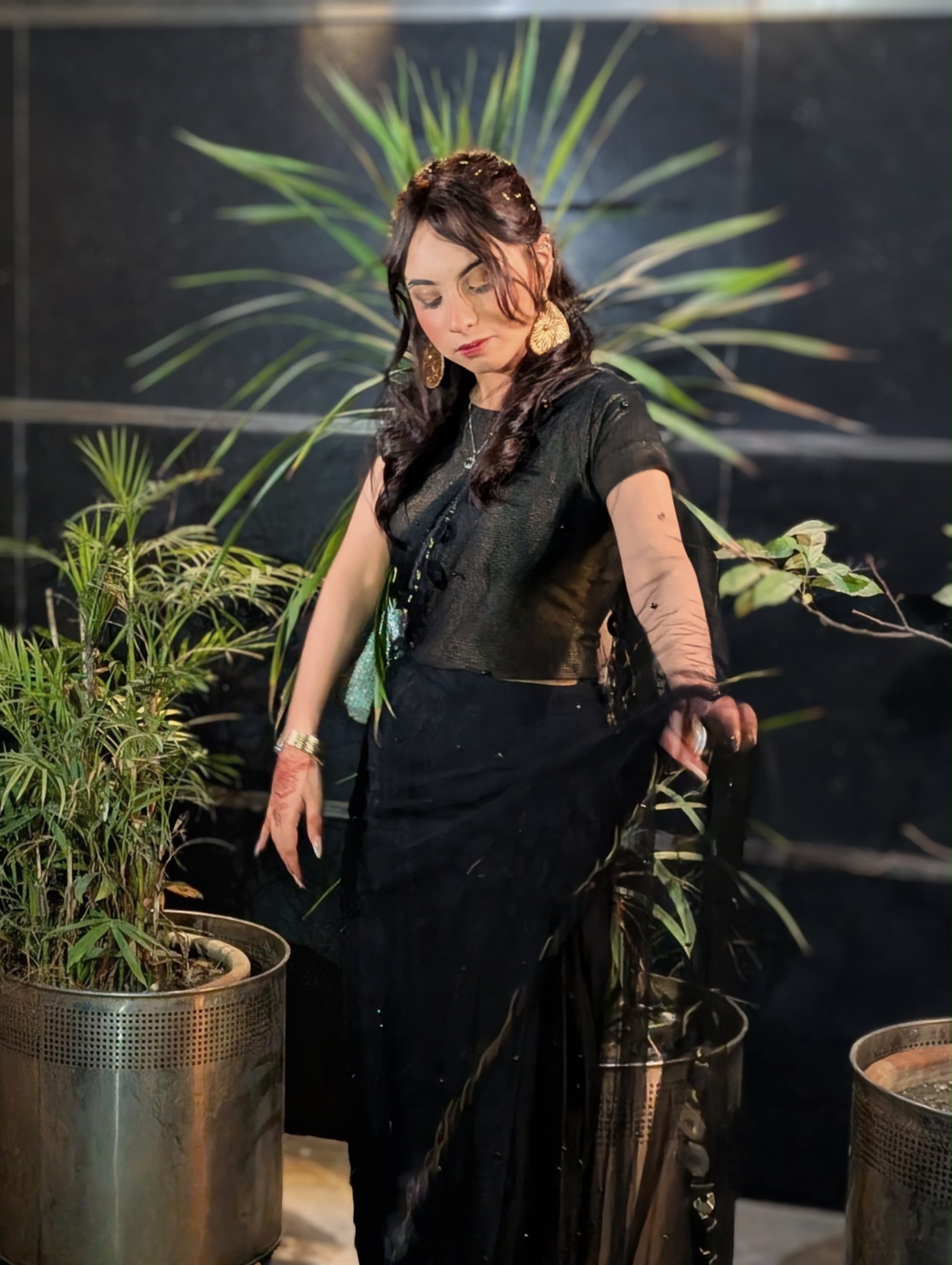 The Noir Saree