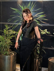 The Noir Saree